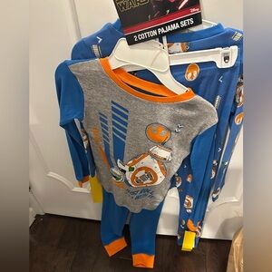 Disney Star Wars Blue Pajama Set size 8 new